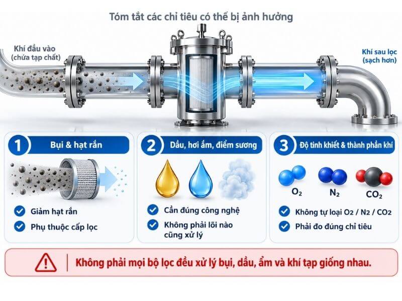 Bộ Lọc Có Thể Làm Thay Đổi Những Chỉ Tiêu Nào?