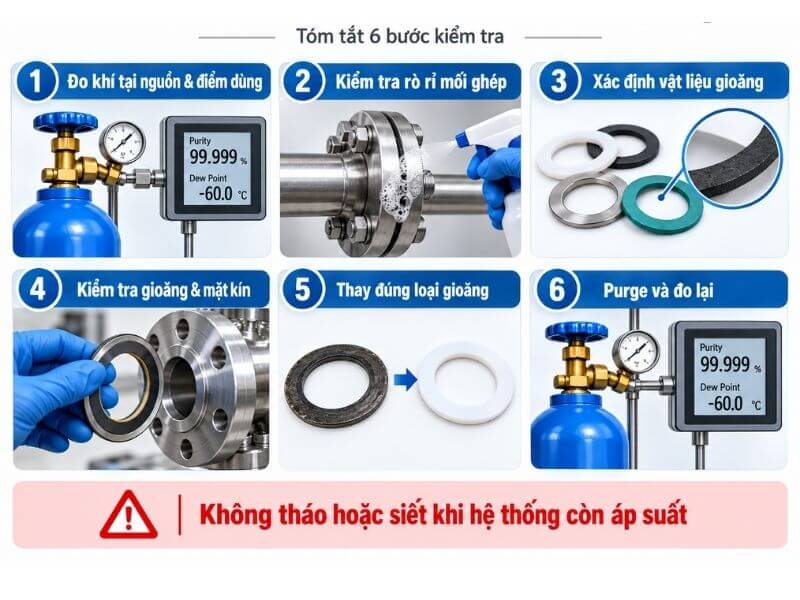 Cách Kiểm Tra Gioăng Theo Đúng Thứ Tự