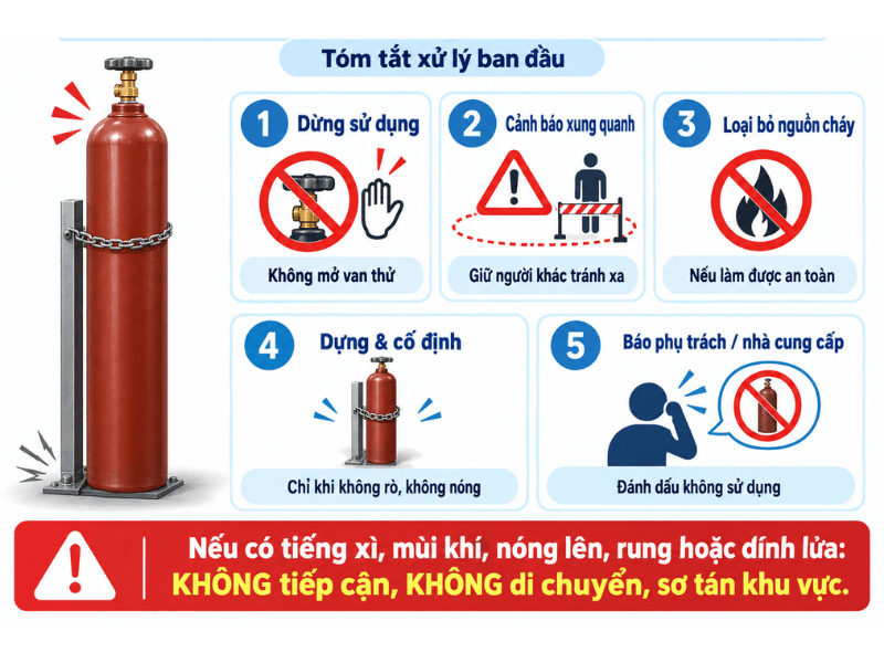 Cần Làm Gì Ngay Sau Khi Bình Acetylene Bị Rơi?