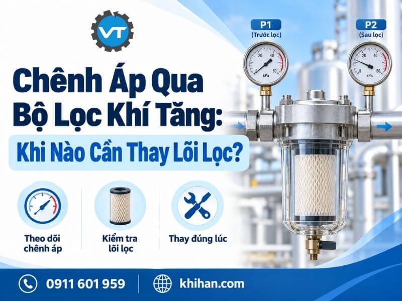 Chênh Áp Qua Bộ Lọc Khí Tăng: Khi Nào Cần Thay Lõi Lọc?