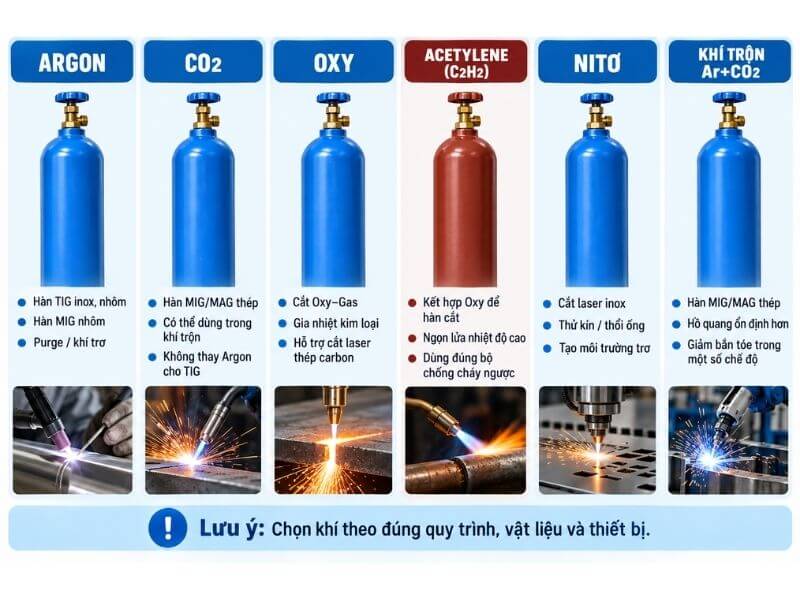 Bình Acetylene Dùng Để Làm Gì?
