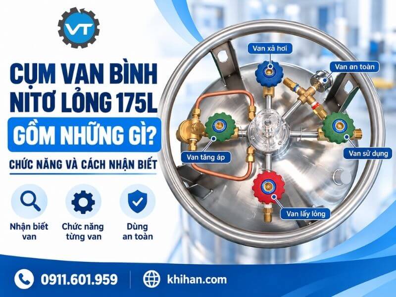 Cụm Van Bình Nitơ Lỏng 175L Gồm Những Gì? Chức Năng Và Cách Nhận Biết