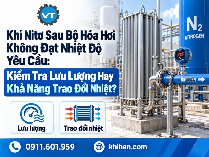 Khí Nitơ Sau Bộ Hóa Hơi Không Đạt Nhiệt Độ Yêu Cầu: Kiểm Tra Lưu Lượng Hay Khả Năng Trao Đổi Nhiệt?