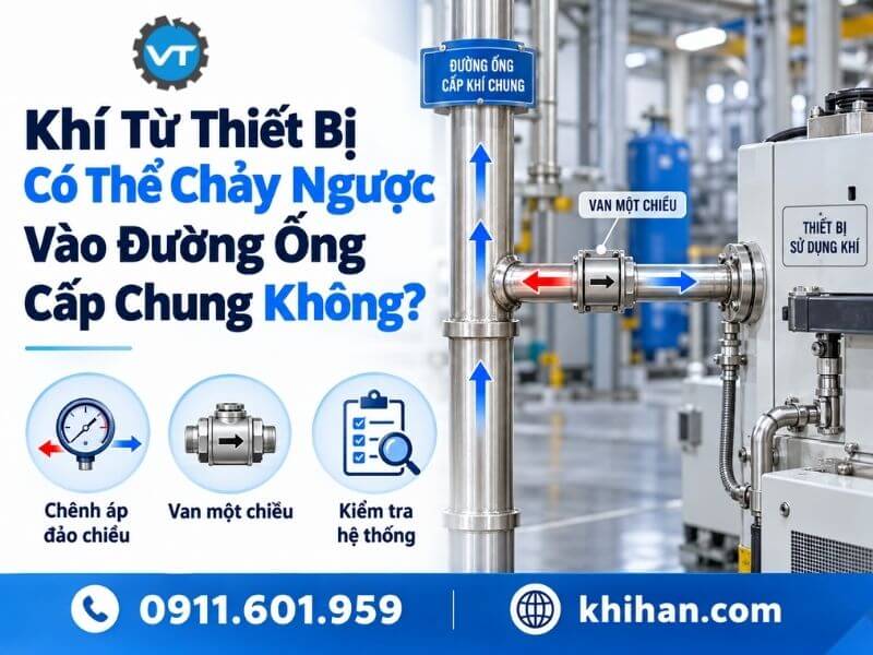 Khí Từ Thiết Bị Có Thể Chảy Ngược Vào Đường Ống Cấp Chung Không?