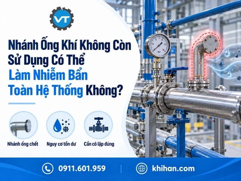 Nhánh Ống Khí Không Còn Sử Dụng Có Thể Làm Nhiễm Bẩn Toàn Hệ Thống Không?