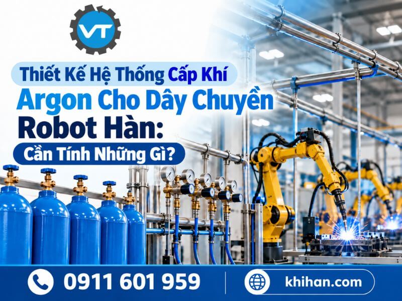 Thiết Kế Hệ Thống Cấp Khí Argon Cho Dây Chuyền Robot Hàn: Cần Tính Những Gì?